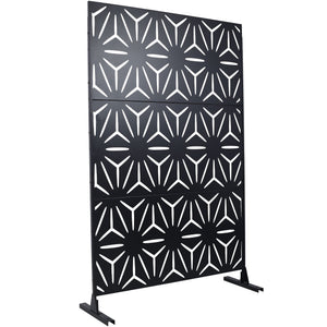 Outdoor & Indoor Metal Privacy Screen, Freestanding Decorative Panels