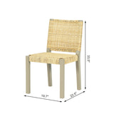 Meridian Extendable Solid Wood & Rattan Dining Set