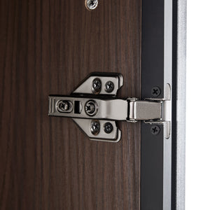 Modern Minimalist 51.2'' Tall Lighted Display Cabinet with Tempered Glass