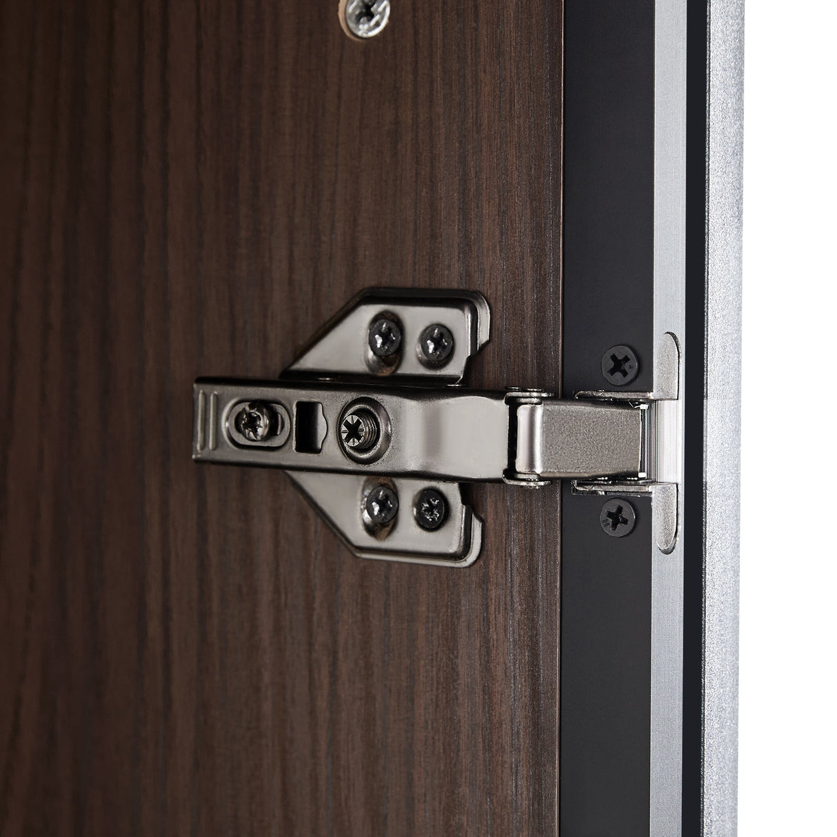 Modern Minimalist 51.2'' Tall Lighted Display Cabinet with Tempered Glass