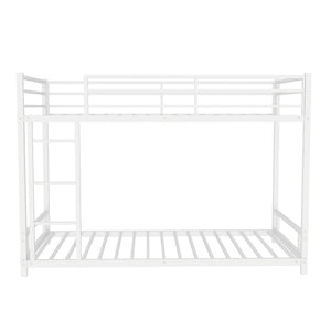 Bunk Bed With Noise Reduction And Safety Guardrail
