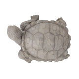 Turtle Decor Outdoor Turtle Statue in Dark Gray