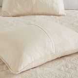3 Piece Reversible Bedspread Set Cream King/Cal King