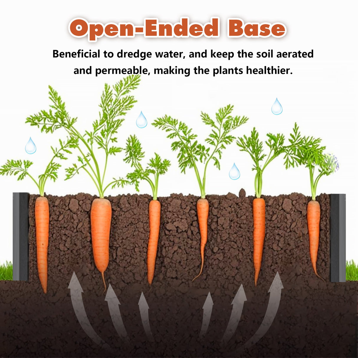 6x3x2 FT Metal Raised Garden Bed