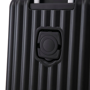ABS Spinner Wheel Luggage Carry On Suitcase with Cup Holder and USB Port