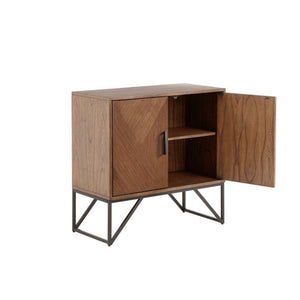 Krista - Accent Cabinet With Magnetic Doors - Brown