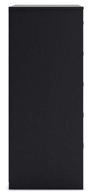 Finch - Five Drawer Chest - 46" Height - Black