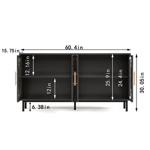 Decorative Cabinet with 4 Doors