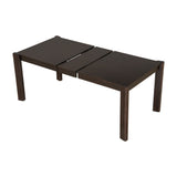 Meridian Extendable Solid Wood & Rattan Dining Set