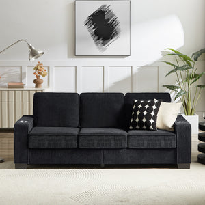 Modern Corduroy 3-Seater Sofa