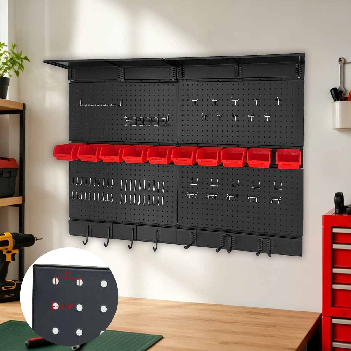 Pegboard Wall Organizer