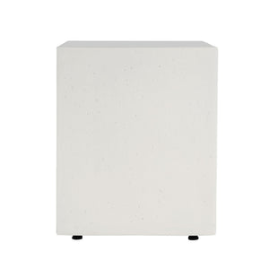 Modern Tank Holder Side Table With Smooth Concrete Surface