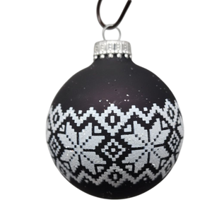 Krebs Value Glass Ornament 4 pack - Nordic Snowflakes