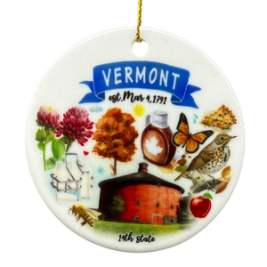 Vermont State Themes Ornament