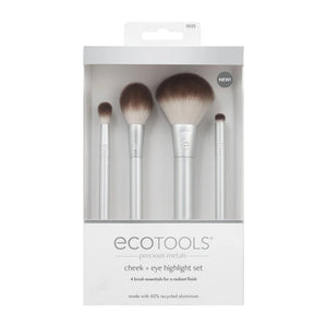 EcoTools Precious Metals Cheek + Eye Highlight Makeup Brush Set