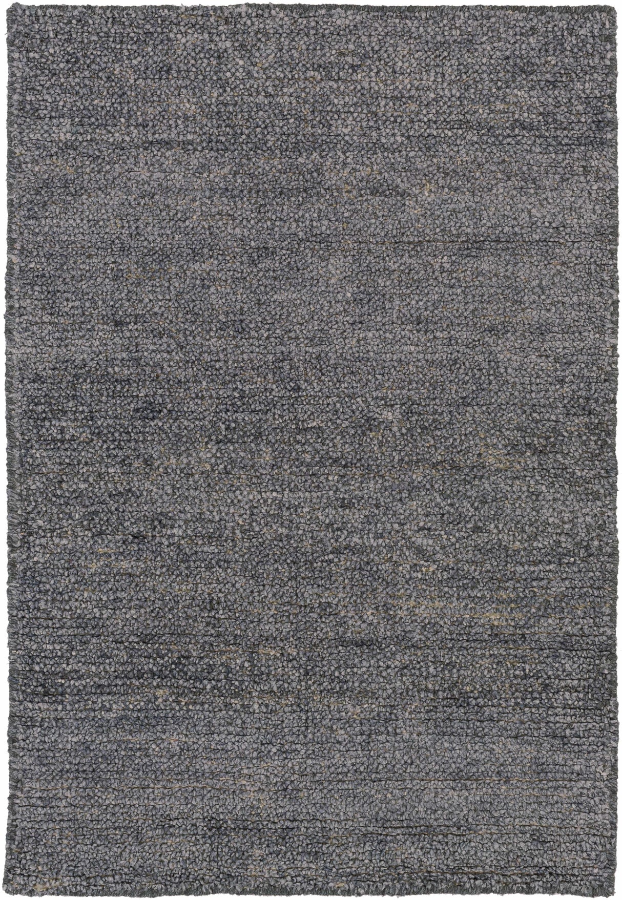Lecompton Solid Charcoal Viscose Rug - Clearance