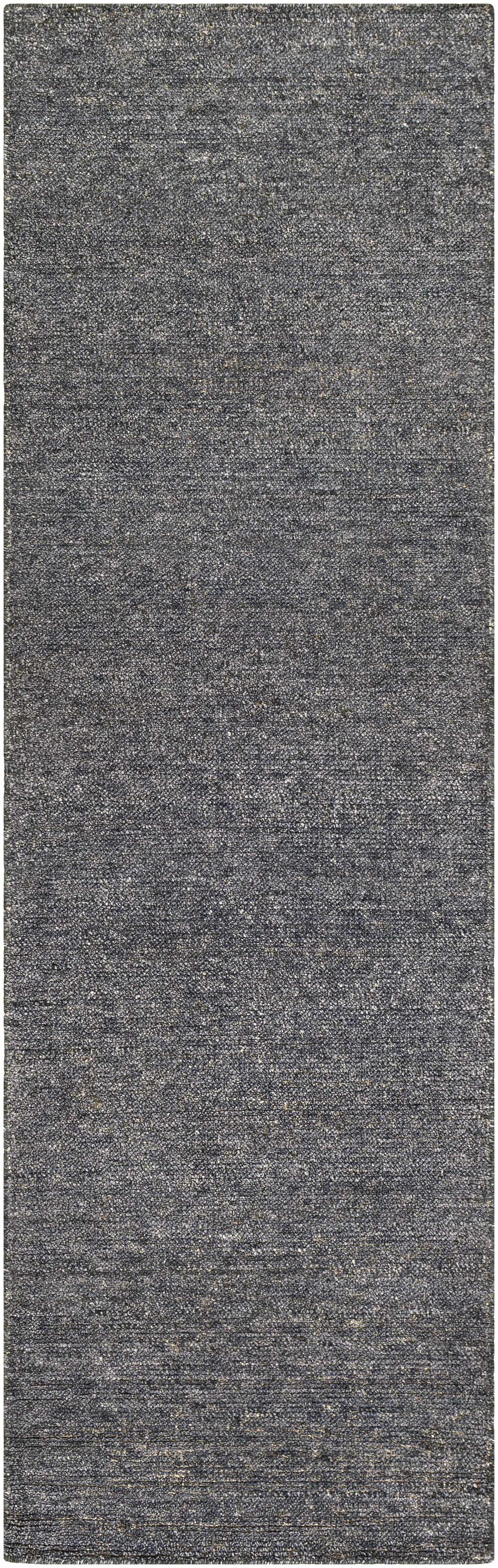 Lecompton Solid Charcoal Viscose Rug - Clearance