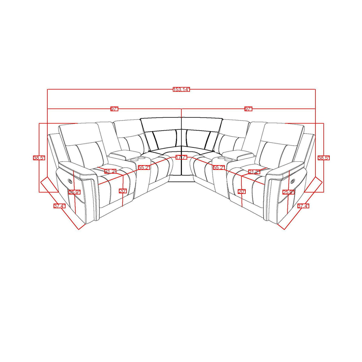 Eco - Sectional - Greige
