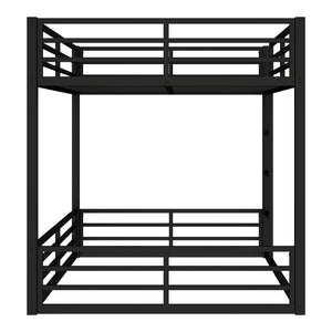 Metal Queen Over Queen Bunk Bed for Teens and Adults