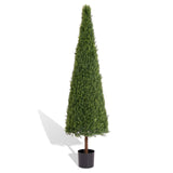 6FT Artificial Conical Topiary Trees  UV Resistant Faux Cedar