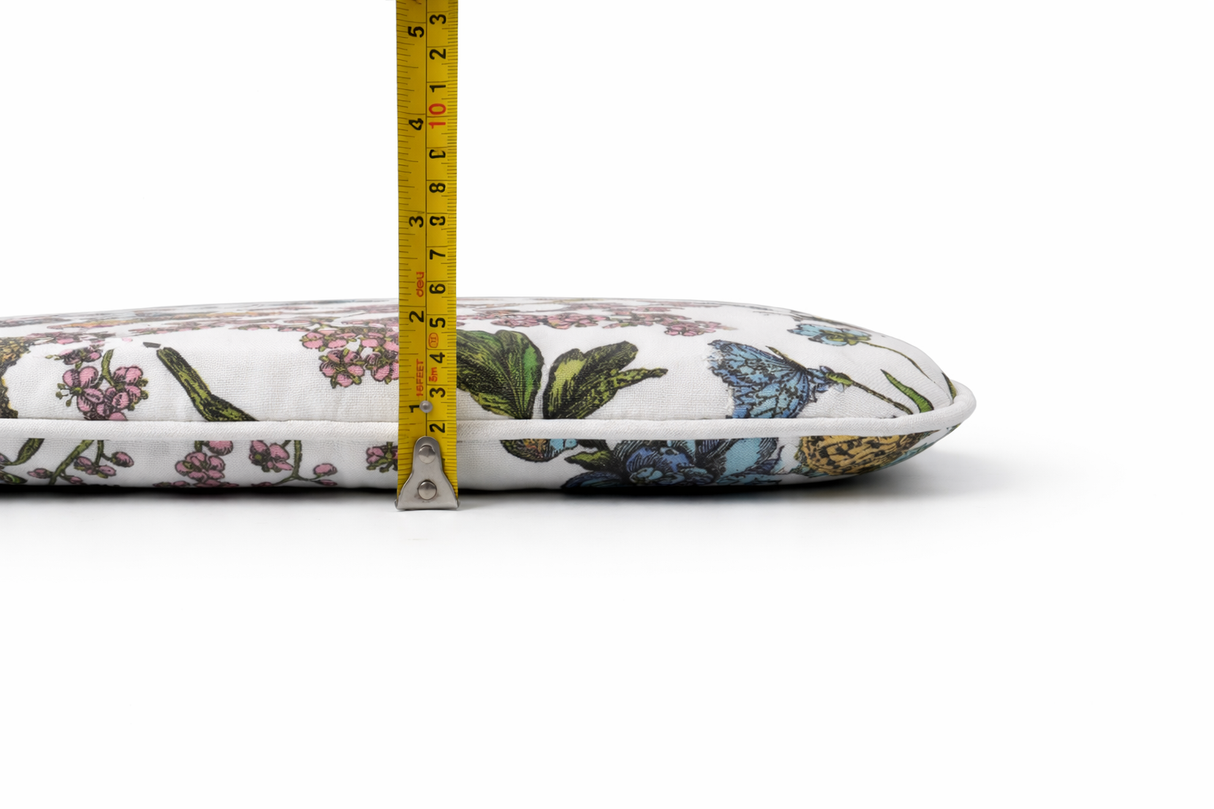 Outdoor Patio Chair Cushions, Water-Repellent U-Shape Foam - Botanical Floral Print
