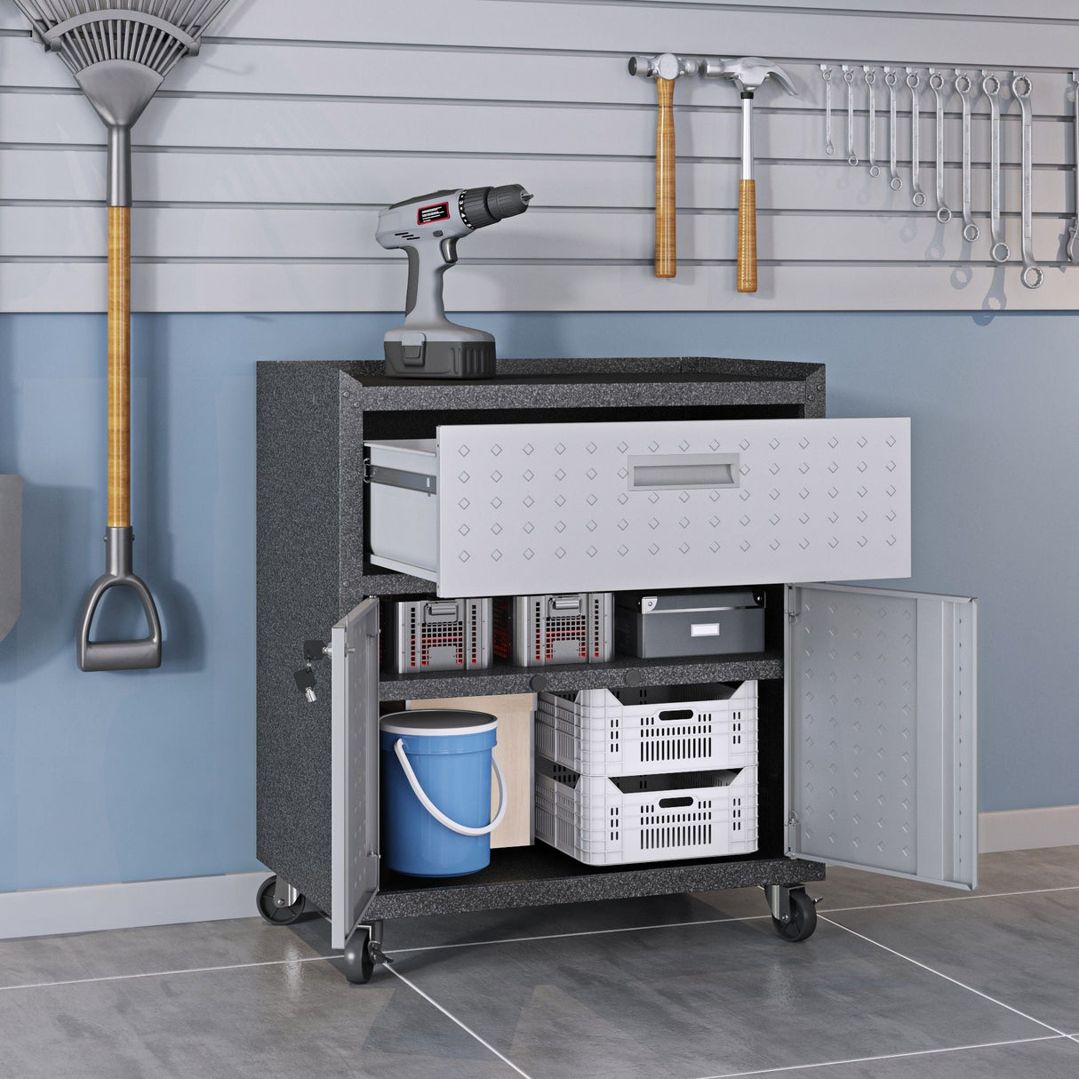 Fortress - Mobile Design Garage Cabinet