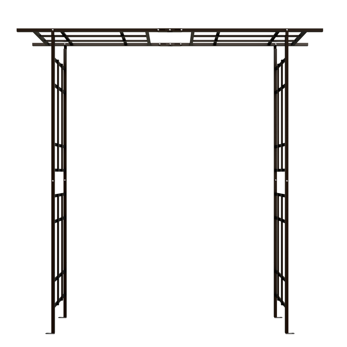 Metal Garden Arch with Adjustable Width for Climbing Plants