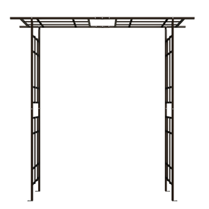Metal Garden Arch with Adjustable Width for Climbing Plants