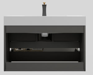 Alice - Bathroom Vanity With Sink, Wall Mounted, Floating