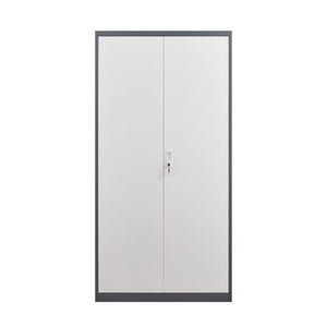 Large Capacity Wardrobe With Hanging Rod And Compartments