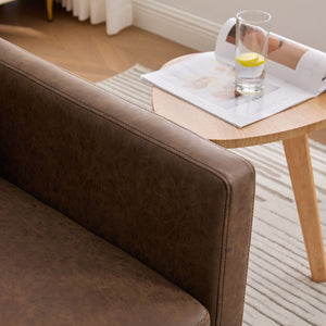 Modern Upholstered Square Swivel Accent Chair With 360 Degree Rotation