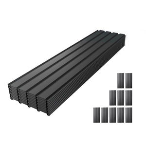 72.8IN Galvanized Metal Roof Panels - 10 PCS