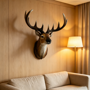 14.57" Wide Stag Head Wall Mount