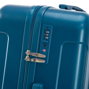 3-Piece ABS Spinner Wheel Luggage Set 20"/24"/28" Dark Blue