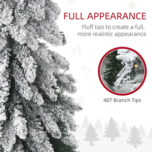 HOMCOM 6Ft Tall Prelit Pencil Artificial Christmas Tree