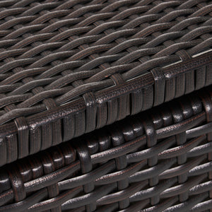Blake - Wicker Cushion Box - Brown Multi