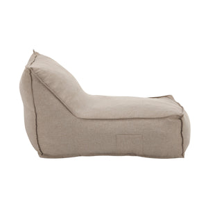 Perry Outdoor Bean Bag Lounge Chair Set of 2 in Beige