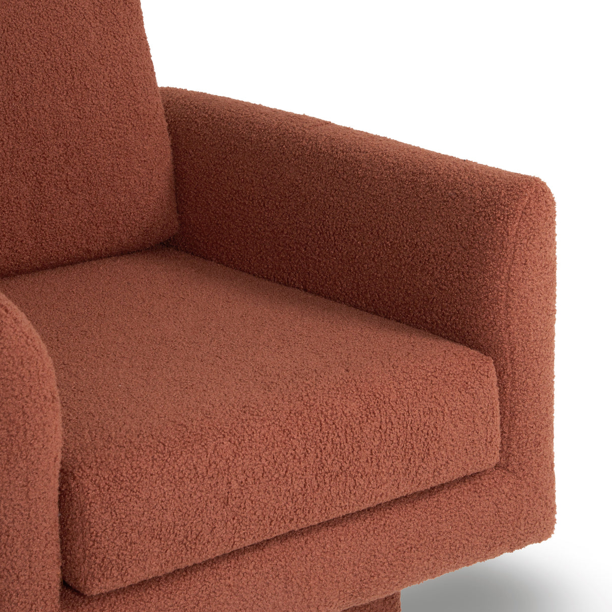 Hartswell Teddy Sherpa Modern Swivel Accent Chair