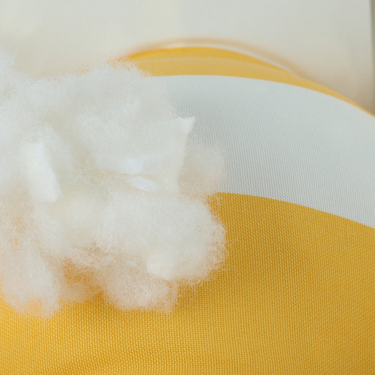 2-Piece High Back Patio Chair Cushion Set, Yellow/White