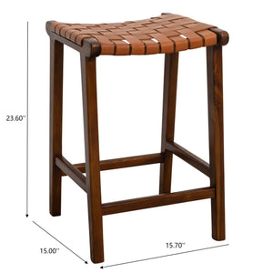 James - Mid-Century Modern Genuine Counter Stool