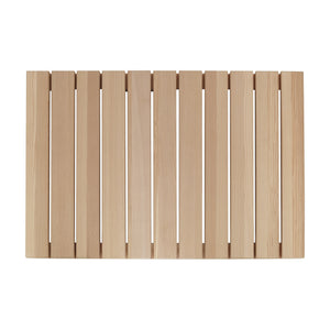 Cedar Wood Shower Mat - Non-Slip Slatted Bath Mat
