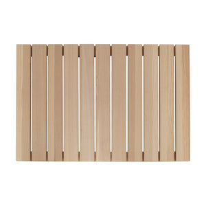 Cedar Wood Shower Mat - Non-Slip Slatted Bath Mat