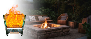 20 Inch Smokeless Fire Pit Stainless Steel Wood Burning Fireplace Haze Blue