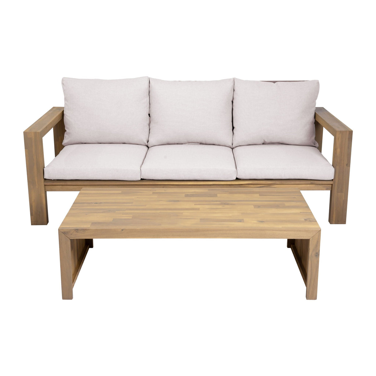 3 Seater Patio Set, Outdoor Sofa & Coffee Table Set