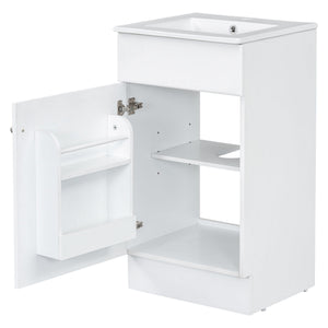 Bathroom Vanity With Sink, Cabinet With Adjustable Shelf