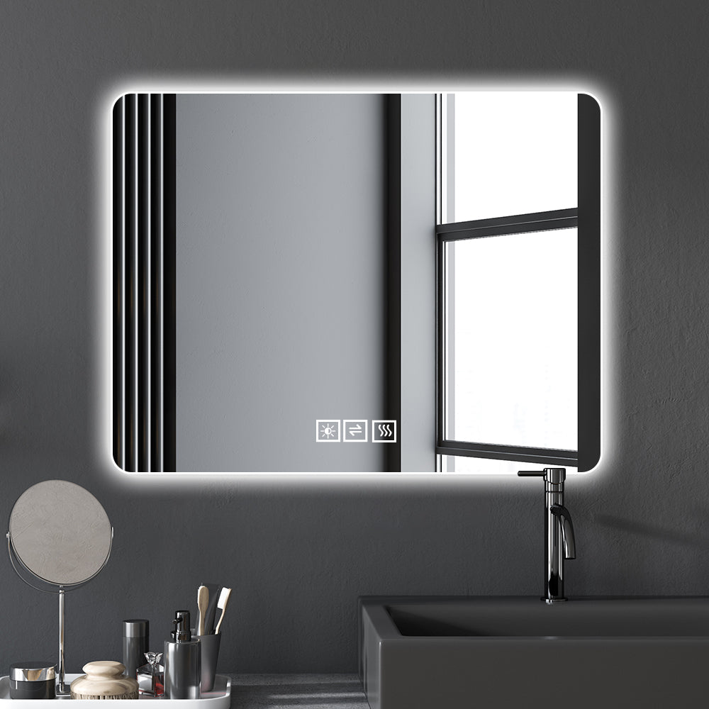LED Backlit Bathroom Mirror with Anti-Fog Functionality
