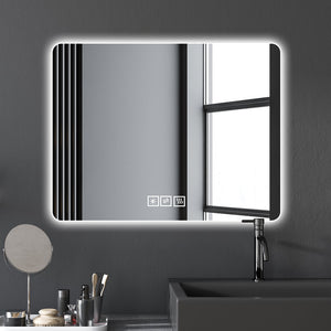 LED Backlit Bathroom Mirror with Anti-Fog Functionality