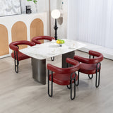 House hold contemporary designed upholstered accent/dining chair/barrel side chairs set of 2