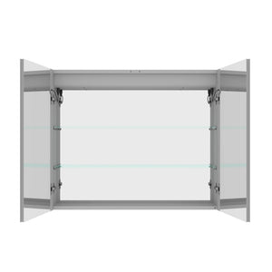 Medicine Cabinet With LED Vanity Mirror, Anti-Fog, Waterproof, Dimmable With Touch Switch