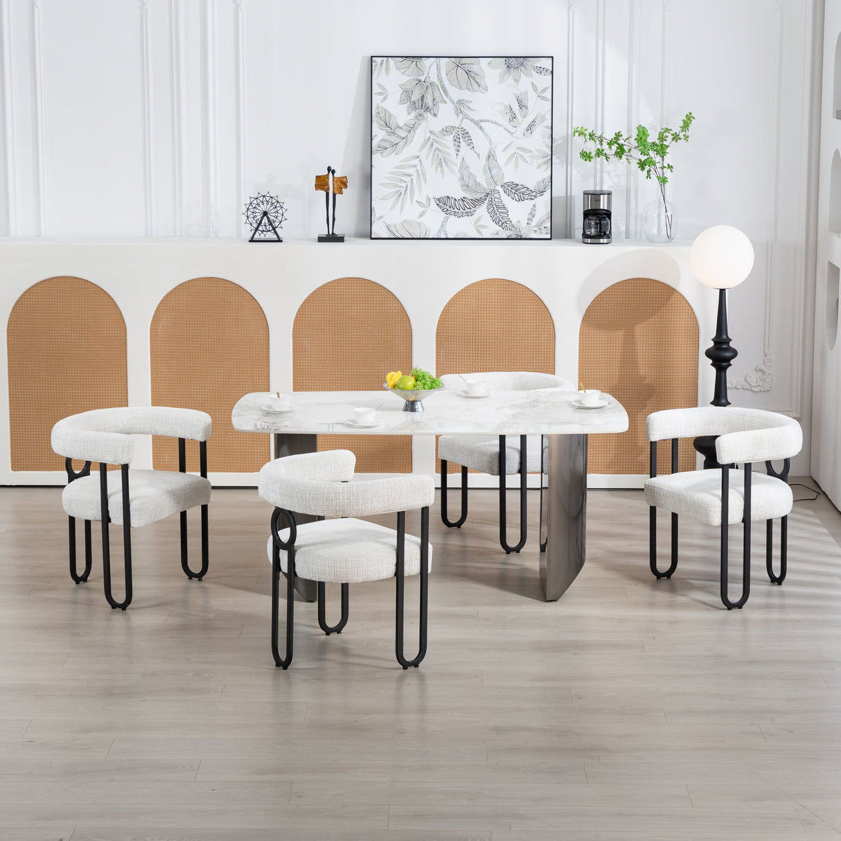 House hold contemporary designed upholstered accent/dining chair/barrel side chairs set of 2
